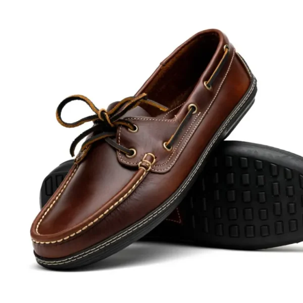 Best Sale Handsewn Shoe Co. Boat Driver Dark Brown DarkBrown