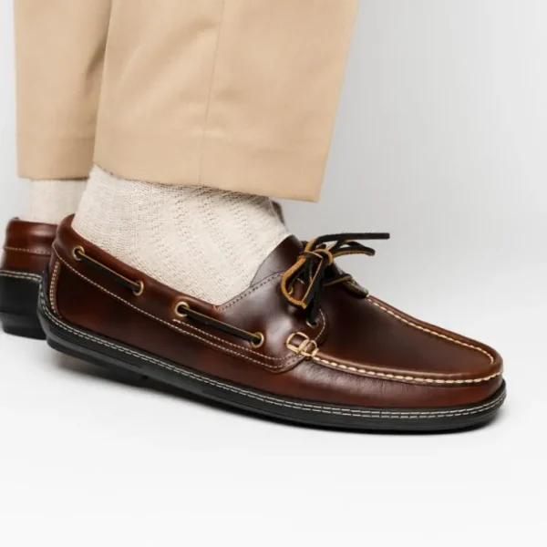 Best Sale Handsewn Shoe Co. Boat Driver Dark Brown DarkBrown