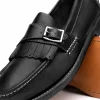 New Handsewn Shoe Co. Buckle Kilt Loafer Black