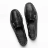 New Handsewn Shoe Co. Buckle Kilt Loafer Black