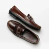 Flash Sale Handsewn Shoe Co. Fringe Monk Drivers Dark Brown DarkBrown