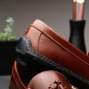 Best Handsewn Shoe Co. Fringe Tassel Driving Loafers Brown