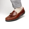 Best Handsewn Shoe Co. Fringe Tassel Driving Loafers Brown