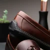 Best Handsewn Shoe Co. Fringe Tassel Driving Loafers Dark Brown DarkBrown