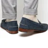 Outlet Handsewn Shoe Co. Nubuck Bit Loafers Navy