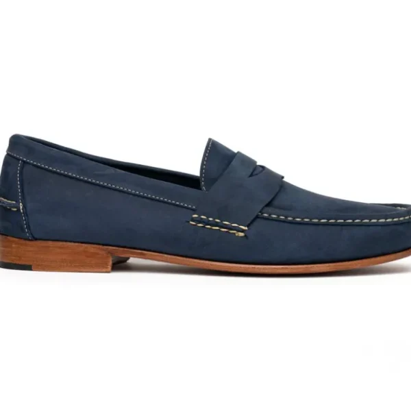 handsewn_shoe_co_nubuck_p_0-1.webp Fashion Handsewn Shoe Co. Nubuck Penny Loafers Navy