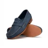 Fashion Handsewn Shoe Co. Nubuck Penny Loafers Navy