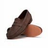 Fashion Handsewn Shoe Co. Nubuck Penny Loafers Brown DarkBrown