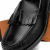 Discount Handsewn Shoe Co. Tassel Kilt Loafer Black