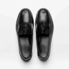 Discount Handsewn Shoe Co. Tassel Kilt Loafer Black