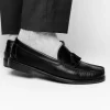 Discount Handsewn Shoe Co. Tassel Kilt Loafer Black