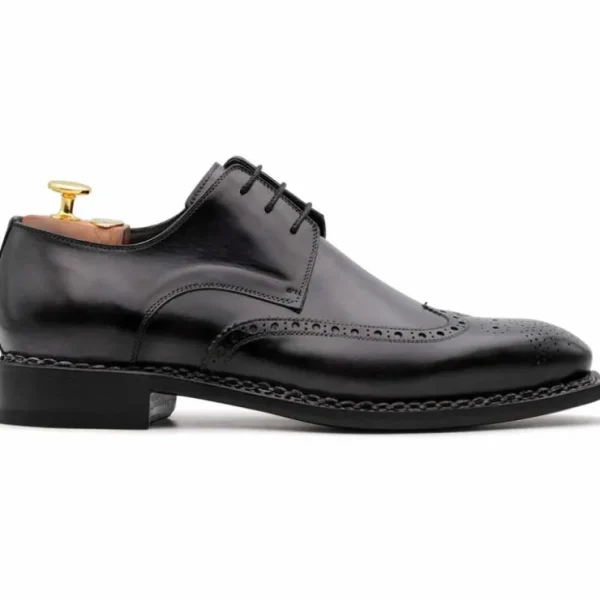 Cheap Harris Shoes 1913 Harris Firenze 1913 Calfskin Brogue Derby Shoes Black