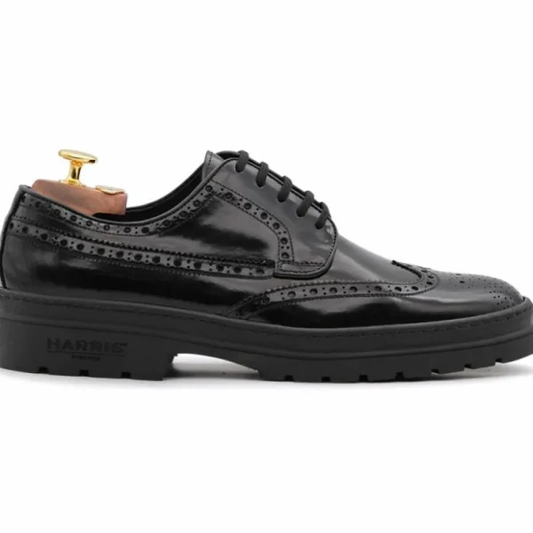 Sale Harris Shoes 1913 Harris Firenze 1913 Calfskin Leather Oxfords Black