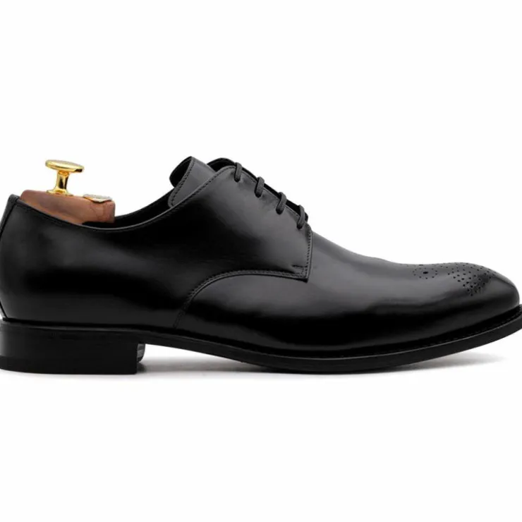 Cheap Harris Shoes 1913 Harris Firenze 1913 Calfskin Leather Derby Shoes Black