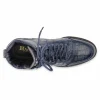 Flash Sale Harris Shoes 1913 Harris Firenze 1913 Crocodile Print Leather Boots Blue