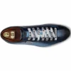 Sale Harris Shoes 1913 Harris Firenze 1913 Embossed Crocodile Print Leather Sneakers Blue