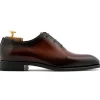 Outlet Harris Shoes 1913 Harris Firenze 1913 Hand-Painted Shaded Leather Oxford Brown