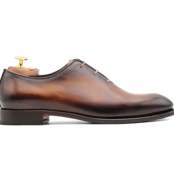 harris_firenze__handpaint_0.webp Outlet Harris Shoes 1913 Harris Firenze 1913 Hand-Painted Leather Lace-Up Oxford Brown