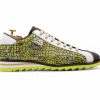 Sale Harris Shoes 1913 Harris Firenze 1913 Hand-painted Printed Leather Sneakers Giallo