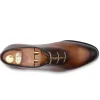 Outlet Harris Shoes 1913 Harris Firenze 1913 Hand-Painted Leather Lace-Up Oxford Brown