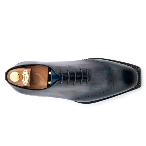 harris_firenze__handpaint_2-9.webp Best Harris Shoes 1913 Harris Firenze 1913 Hand-Painted Leather Oxford Shoe Blue