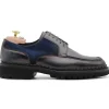 Online Harris Shoes 1913 Harris Firenze 1913 Leather / Suede Derby Shoes Blue