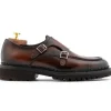 Flash Sale Harris Shoes 1913 Harris Firenze 1913 Leather Double Monk Strap Brown