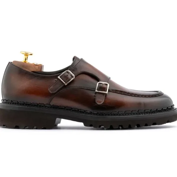 harris_firenze__leather_d_0-1.webp Flash Sale Harris Shoes 1913 Harris Firenze 1913 Leather Double Monk Strap Brown