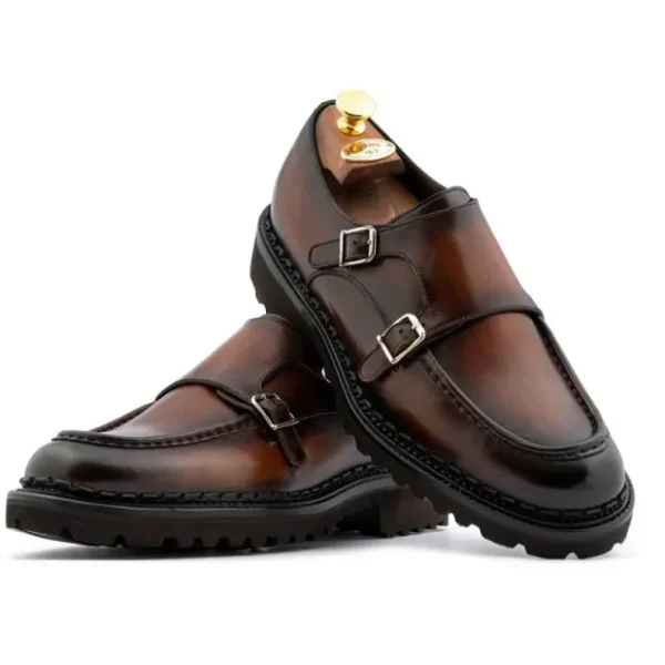 harris_firenze__leather_d_1-1.webp Flash Sale Harris Shoes 1913 Harris Firenze 1913 Leather Double Monk Strap Brown