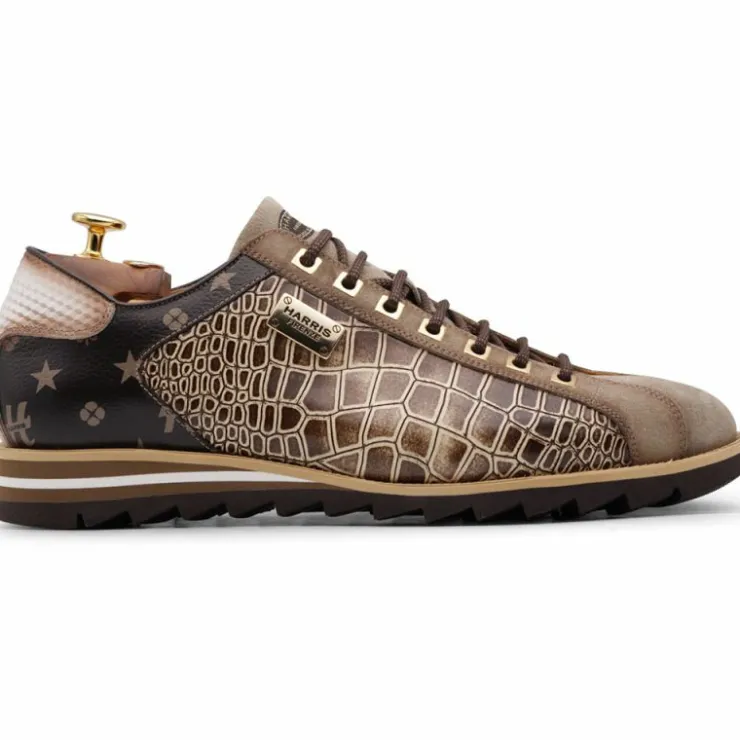 Fashion Harris Shoes 1913 Harris Firenze 1913 Leather Sneakers Beige