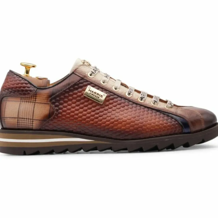 Discount Harris Shoes 1913 Harris Firenze 1913 Leather Sneakers Brown