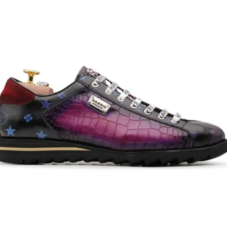 Fashion Harris Shoes 1913 Harris Firenze 1913 Leather Sneakers Burgundy