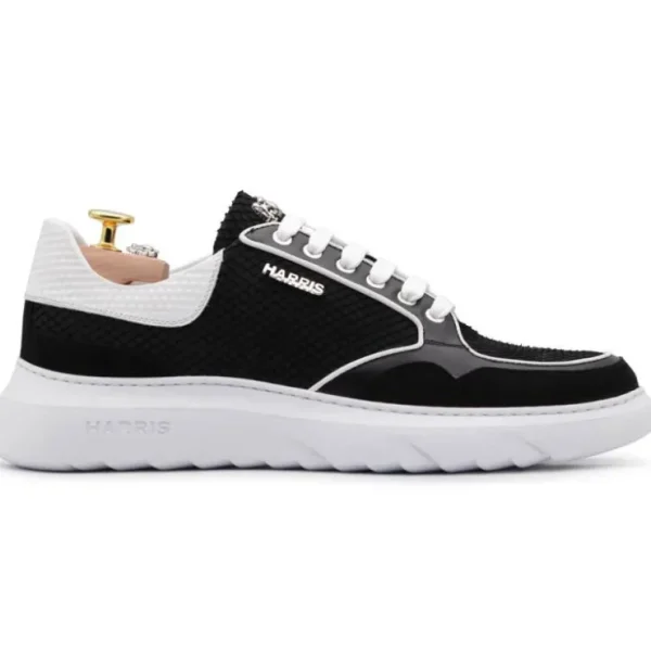 Shop Harris Shoes 1913 Harris Firenze 1913 Leather Sneakers Black