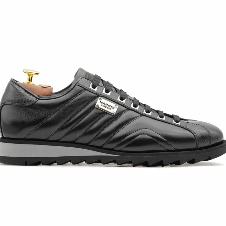 New Harris Shoes 1913 Harris Firenze 1913 Leather Sneakers Black