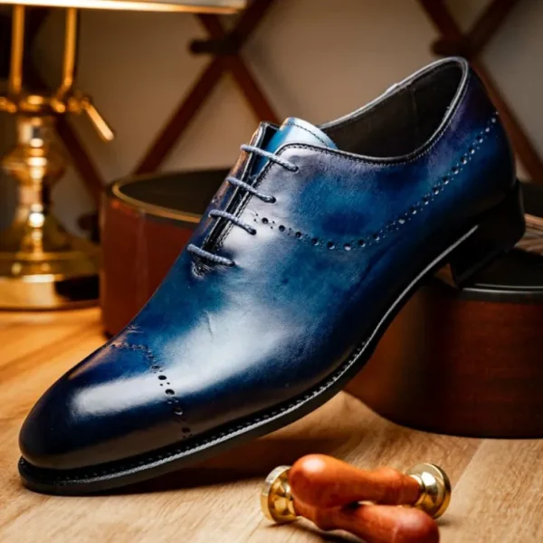 harris_firenze__leather_s_5-1.webp Best Harris Shoes 1913 Harris Firenze 1913 Leather Stringed Shoes Blue