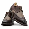 Best Sale Harris Shoes 1913 Harris Firenze 1913 Leather Wingtip Derby Shoes Brown