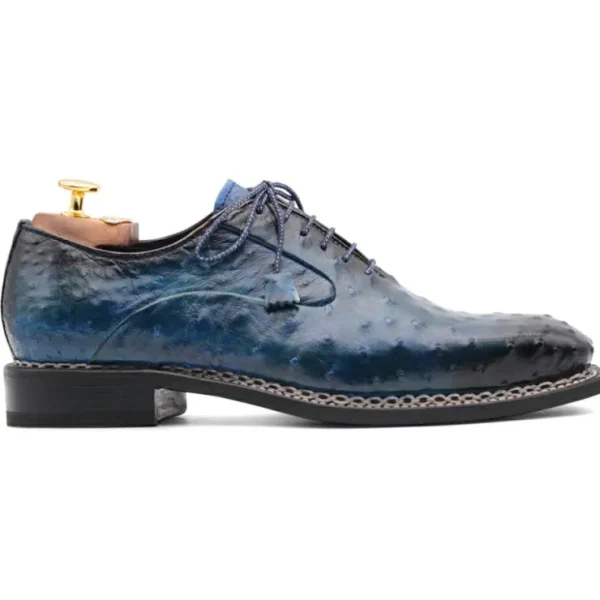 harris_firenze__ostrich_l_0-3.webp Sale Harris Shoes 1913 Harris Firenze 1913 Ostrich Leather Norwegian Construction Oxford Blue