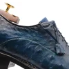 Sale Harris Shoes 1913 Harris Firenze 1913 Ostrich Leather Norwegian Construction Oxford Blue
