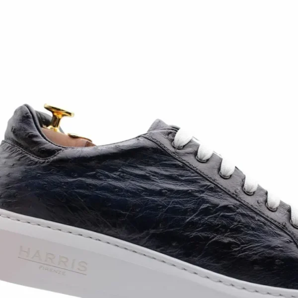 Best Sale Harris Shoes 1913 Harris Firenze 1913 Ostrich Leather Sneakers Blue