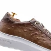 Store Harris Shoes 1913 Harris Firenze 1913 Ostrich Print Leather Sneakers Brown