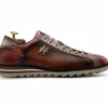 Online Harris Shoes 1913 Harris Firenze 1913 Red Astrea Premium Leather Sneakers Brown