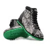 Best Sale Harris Shoes 1913 Harris Firenze 1913 Soft Rock Python Leather Hi-Top Sneakers Grey