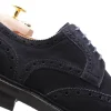 New Harris Shoes 1913 Harris Firenze 1913 Suede Brogue Derby Navy Blue NavyBlue