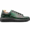 Store Harris Shoes 1913 Harris Firenze 1913 Vintage Print Leather Sneakers Green