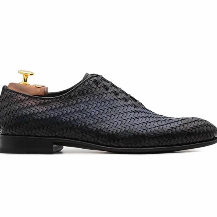 Flash Sale Harris Shoes 1913 Harris Firenze 1913 Woven Leather Shoes Blue