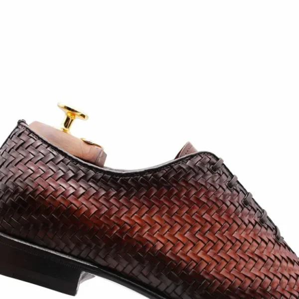 harris_firenze__woven_lea_4-1.webp Store Harris Shoes 1913 Harris Firenze 1913 Woven Leather Shoes Brown