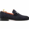 Store Harris Shoes 1913 Harris Firenze 1913 Woven Suede Loafers Blue