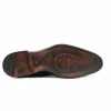 Best Sale Harris Shoes 1913 Calfskin Leather Double Buckle Shoes Marrone