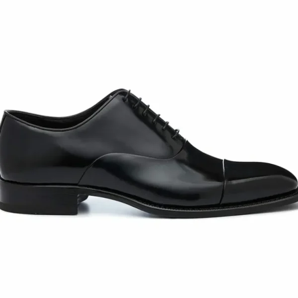 Cheap Harris Shoes 1913 Leather Stringed Lace-up Shoes Nero