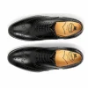 Cheap Harris Shoes 1913 Leather Stringed Wingtip Shoes Nero